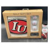 (E) Indiana university golf gift set