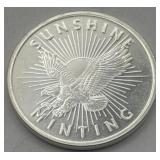 (KK) Silver 1 oz Round Coin Sunshine Minting
