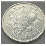 (KK) Silver 1 oz Round Coin Sunshine Minting