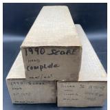 (Y) Score 1990 baseball collectible cards 3 boxes