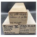 (Y) Sports assorted collectible cards 3 boxes