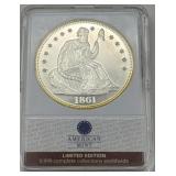 (DY) 1861 Confederate Half Dollar COPY