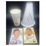 (J) Brooks Robinson x2 Al Kaline and Mike Ditka