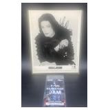 (J) Michael Jackson signed 12 x15 picture plus