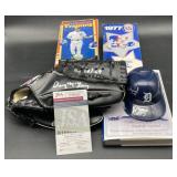(QR) Denny McLain signed PSA coa baseball glove