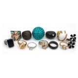 (G) Twelve (12) Costume Rings, Size 8