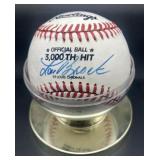 (J) Lou Brock 3000 hit club signed baseball 1979