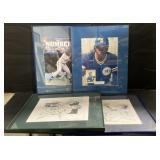 (D) Sports framed photos drawings and more 16x40