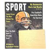Jimmy Brown Autographed Paper ,1962 SPORT Magazine