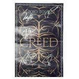 CREED Band Autographed 2010 Tour Poster