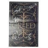 CREED Band Autographed 2010 Tour Poster