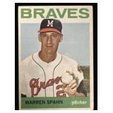 1964 TOPPS #400 Warren Spahn Milwaukee Braves