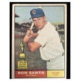 1961 TOPPS Ron Santo Chicago Cubs Baseball Card