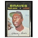 1971 TOPPS #400 Hank Aaron Atlanta Braves Baseball
