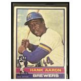 1976 TOPPS #550 Hank Aaron Milwaukee Brewers