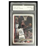 Graded Michael Jordan 1997 TOPPS #123 Gem MT 10
