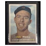 1957 TOPPS #169 Herb Plews Washington Senators