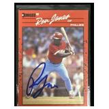 1990 Donruss #487 Ron Jones Phillies Signed Card