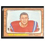 1966 TOPPS Nick Buoniconti #3 Boston Patriots Card