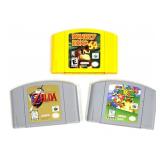 (3) Nintendo 64 Games Including Super Mario 64,