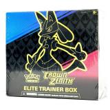 Pokï¿½mon ETB Crown Zenith Factory Sealed Box