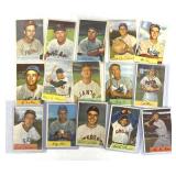 (15) 1954 Bowman Baseball Cards