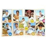 (9) 1968 TOPPS Baseball Cards