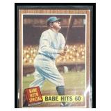 1962 TOPPS #139 Babe Ruth "Babe Hits 60" Baseball