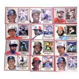 (12) 1983 Donruss Autographed Oversize Baseball
