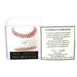Dave Justice Signed National Leaque Baseball