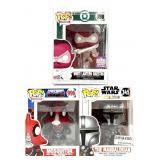 (3) FUNKO POP Figurines Including White Lantern