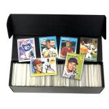 Box of Various Baseball & Football Collector Cards