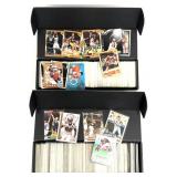 (2) Boxes of Various Football, Basketball Cards