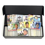 Box of Various Baseball, Football, Hockey Cards