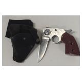 (JL) Vtg Pakistan Stainless Steel Pistol Style