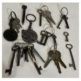 (TB) Skeleton Keys, Keychains, and Railroad Nail,