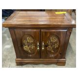 (TB) MIdcentury Floral Pattern Solid Wood 2