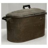 (PS) Metal Boiler Wash Tub with Lid