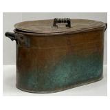 (PS) Copper Boiler Wash Tub w/Lid