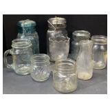 (TB) Glass Canning Jars Inc. Ball Mason, 3-7in