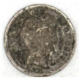 (RB) Silver 1898 Barber Dime Coin