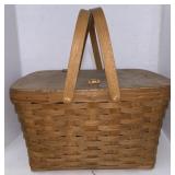 (KD) 19th Century Handmade Basket With 1940ï¿½s