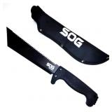 (JH) SOG SOGfari Tanto Black Stainless Steel Saw