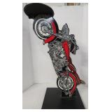 (MT) Motorcycle Console Table, 31-1/2 Inch H x 14