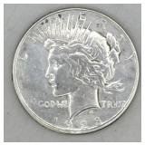 (RB) Silver 1922 D Peace Dollar Coin