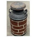 (TB) Painted Milk Can. Unknown Maker. Measures