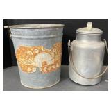 (TB) Igloo Freezer Galvanized Metal Bucket and