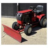(LW) TORO Wheel Horse Riding Mower w/Plow