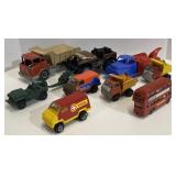 (AD) Assorted Pressed Steel and Plastic Toy Dump
