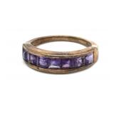 (LG) Sterling Silver Amethyst Copper-Colored